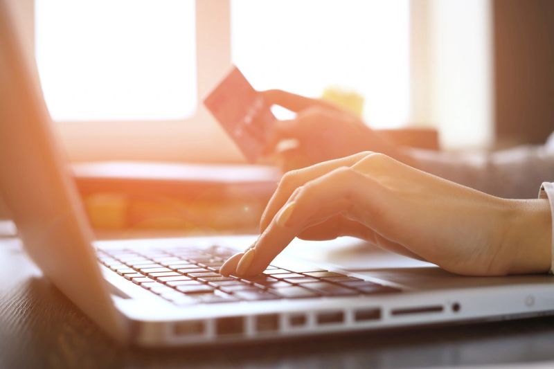 Owner using the online portal on a laptop